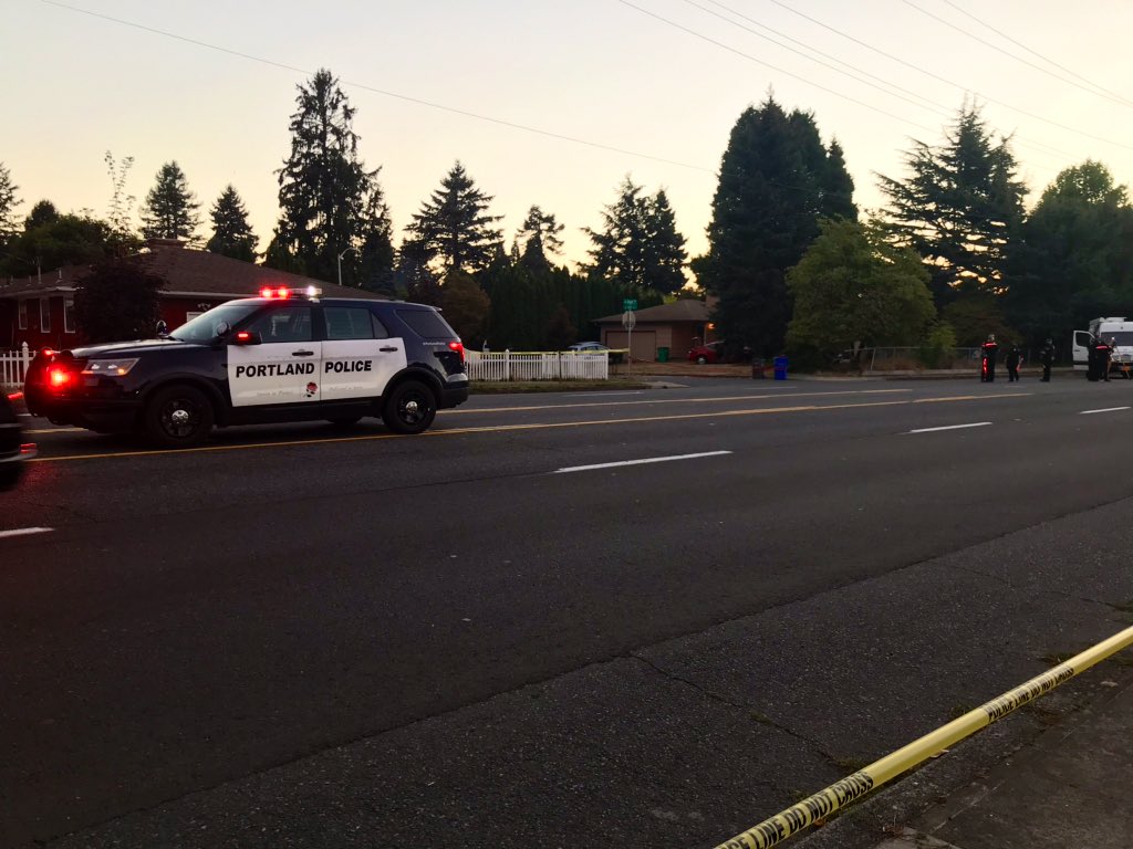 PortlandPolice say this is a fatal crash.  Two occupants, one deceased on scene, one transported with unknown injuries.  No word on cause.  Stark CLOSED between SE 152nd & 155th. 