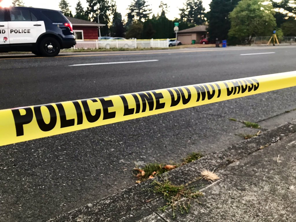 PortlandPolice say this is a fatal crash.  Two occupants, one deceased on scene, one transported with unknown injuries.  No word on cause.  Stark CLOSED between SE 152nd & 155th. 