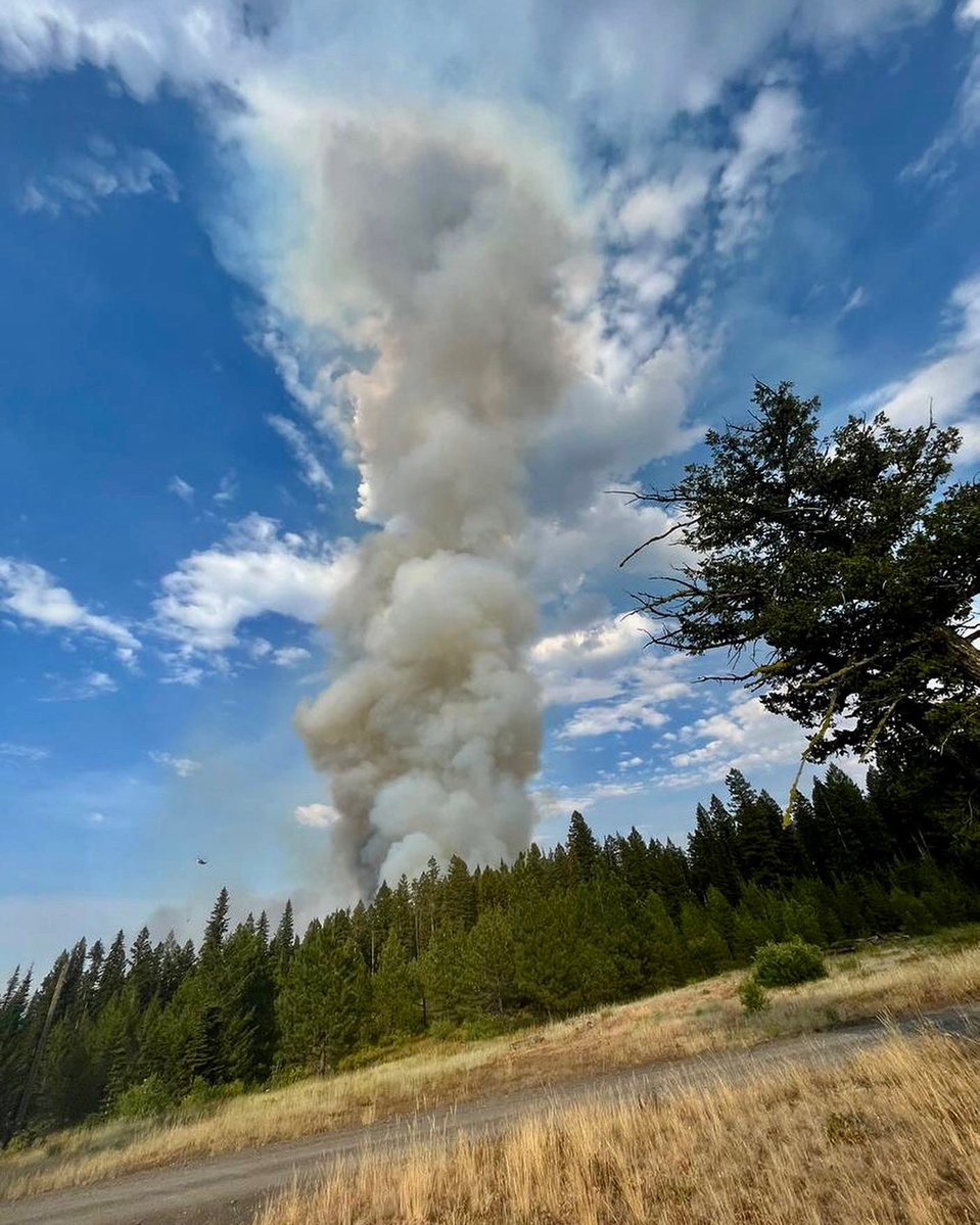 The Double Creek Fire in Oregon. This incident is in the Wallowa Whitman Wilderness and is estimated last night at 40 acres. The Vale Hotshots have been ordered. Thanks to the Substack subscribers  for these camera