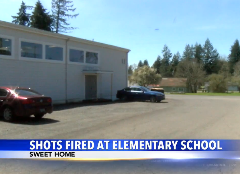 An Oregon fired 6 shots from the living room at his house at the elementary school across the street during what police described as a mental health crisis;. No injuries.  7 firearms were seized from his home under extremely protection order and will not be returned to him