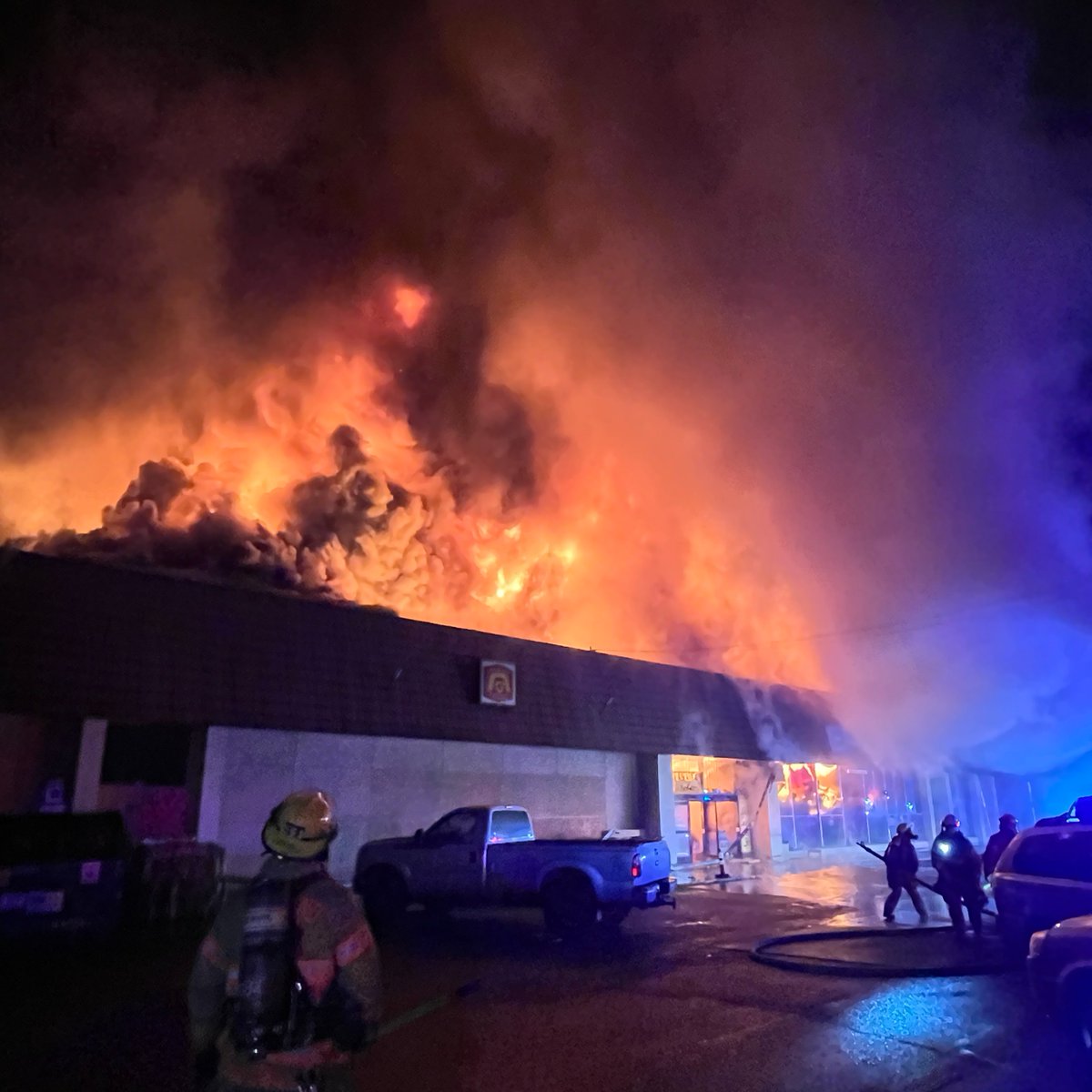 The Pacific Market Asian grocery in NE Portland burned in a 3-alarm fire overnight, with PF'R describing it as a  total loss.