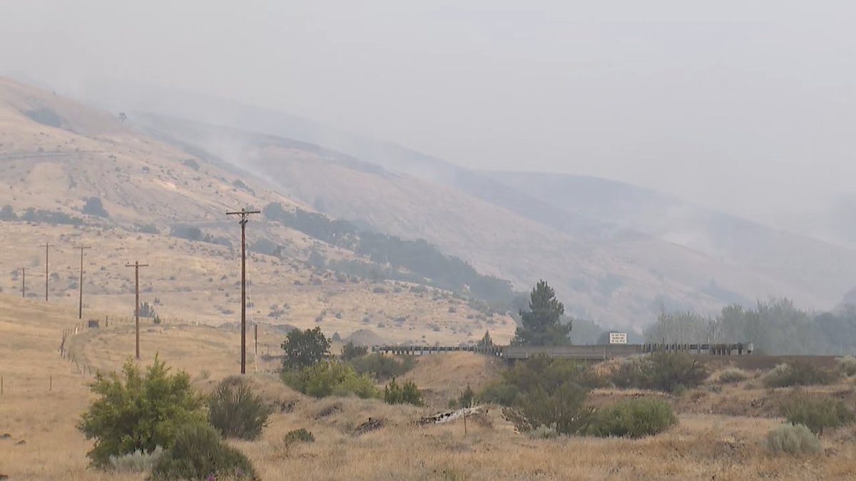 A wildfire is burning south of The Dalles. It's already burned 7,000 acres.