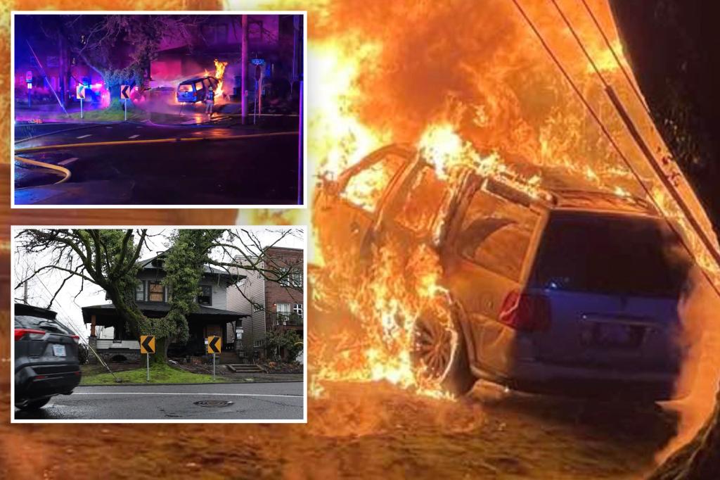 SUV slams into Portland home causing fiery explosion with locals up in arms after 30th crash at property