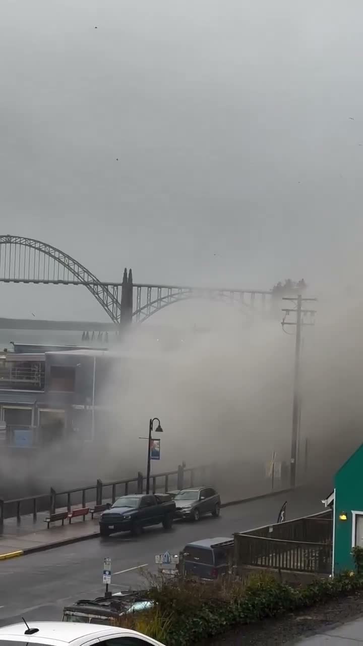 Ammonia tank explodes at seafood facility in Newport, Oregon. Area being evacuated