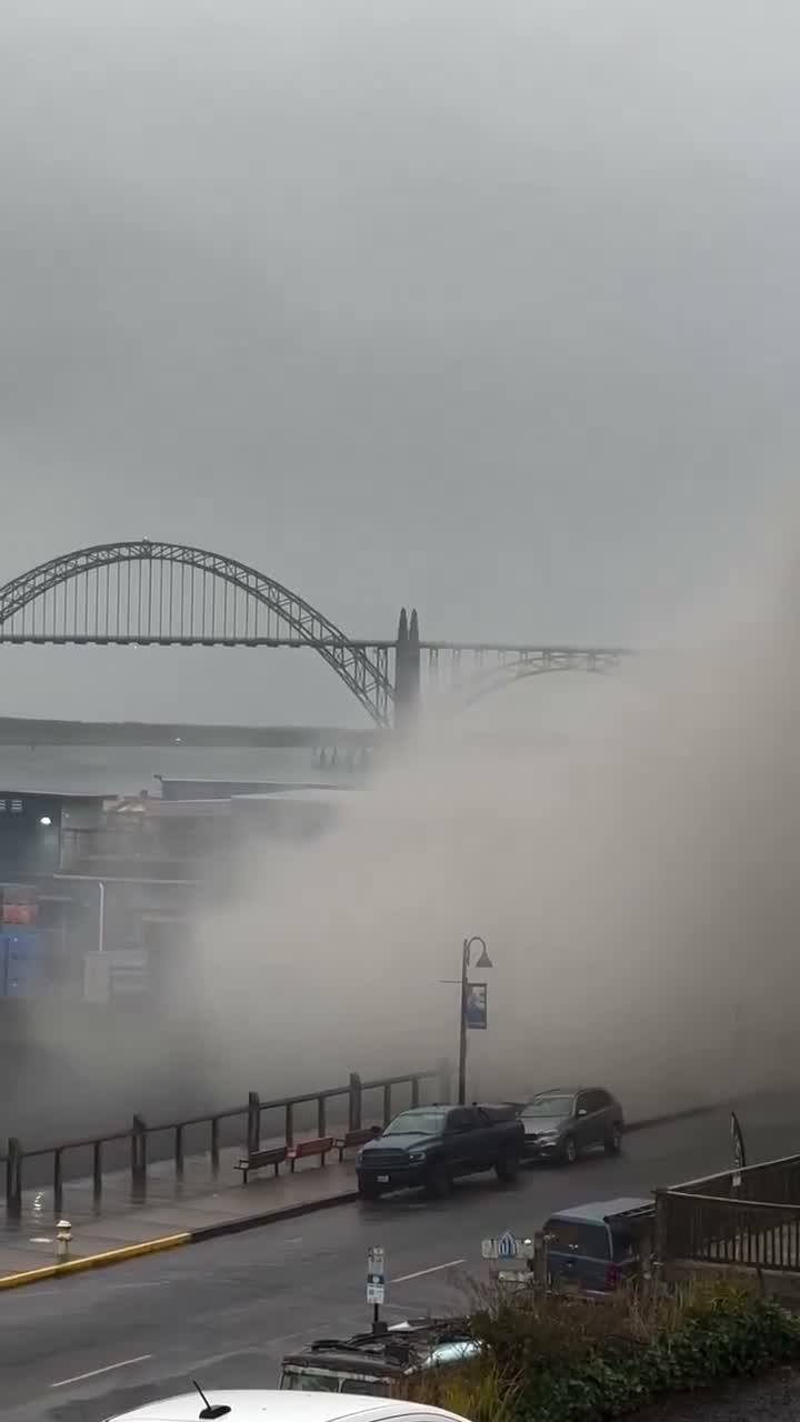 Ammonia tank explodes at seafood facility in Newport, Oregon. Area being evacuated