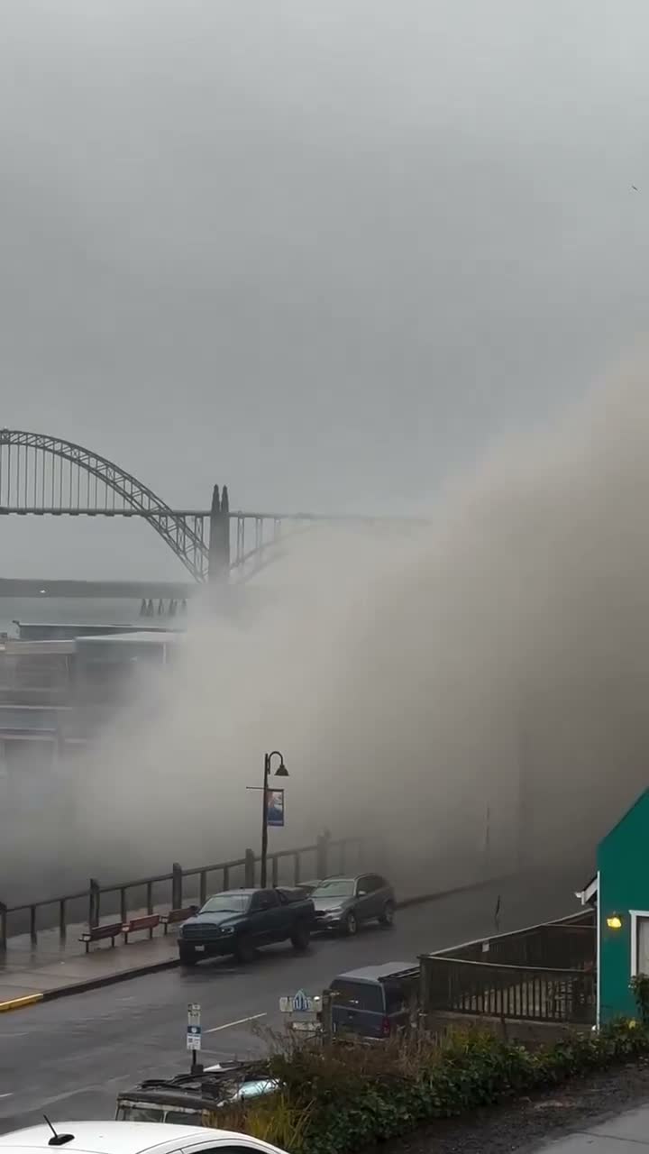 Ammonia tank explodes at seafood facility in Newport, Oregon. Area being evacuated